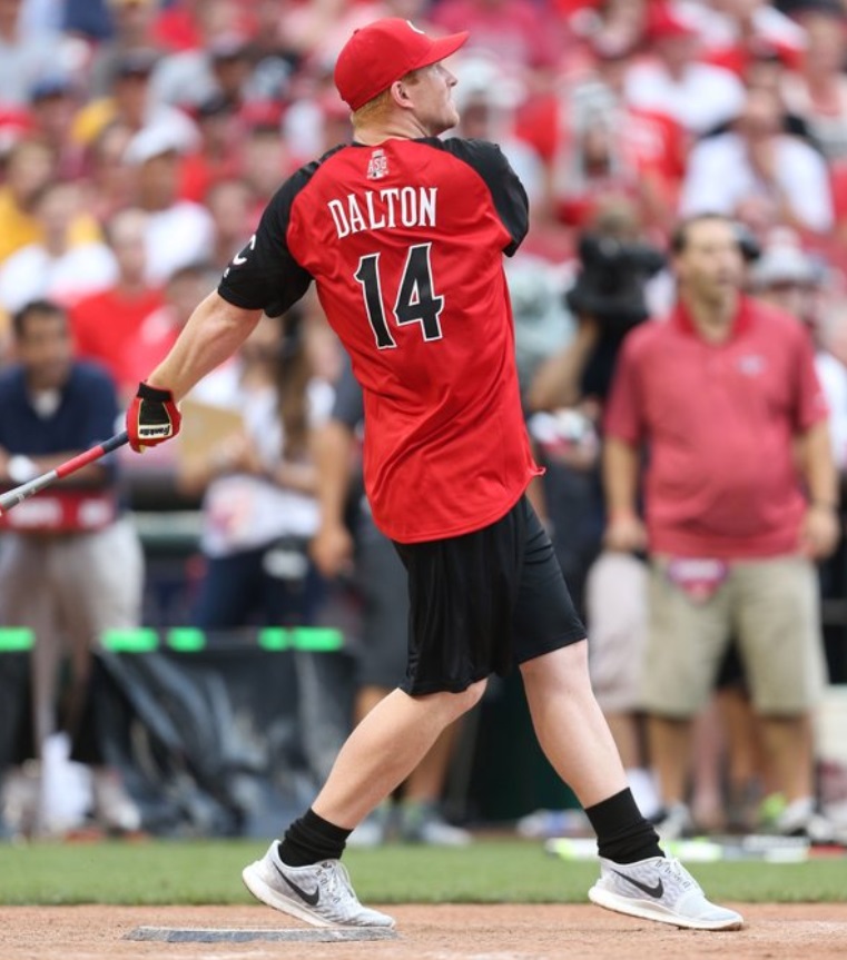 PHOTO Andy Dalton Is Very Bad At Baseball