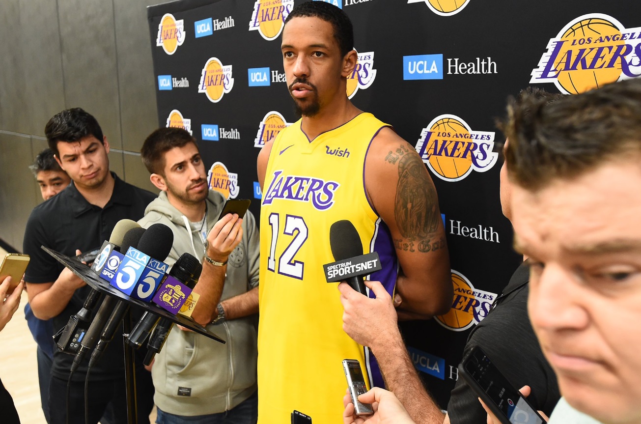 PHOTO Channing Frye In A Lakers Jersey