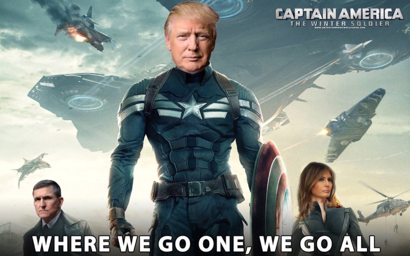 PHOTO Donald Trump In Captain America