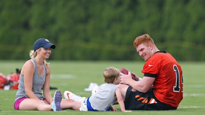 PHOTO Ginger Andy Dalton With His Family After Being Released