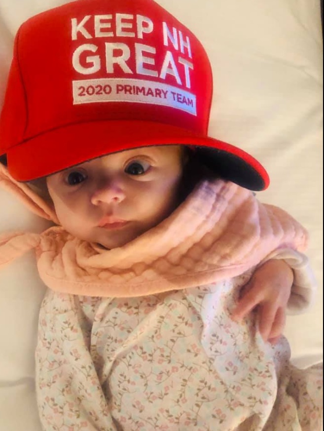 PHOTO Kayleigh McEnany's Daughter Wearing A Keep New Hampshire Great Hat