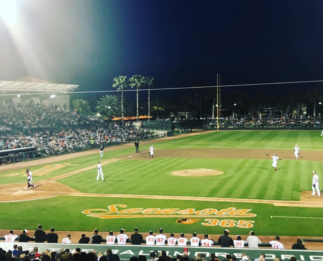 PHOTO Kayleight McEnany At Baltimore Orioles Spring Training To Watch Her Husband