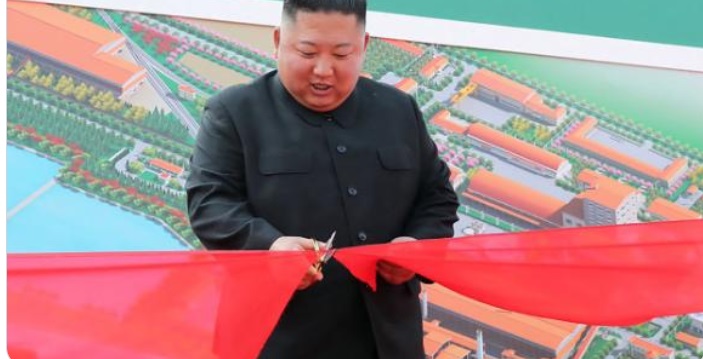 PHOTO Kim Jong Un Finally Seen In Public At Ribber Cutting Ceremony