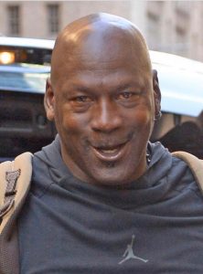 Photo Michael Jordan Smiling With Yellowish Red Eyes Like He Was 