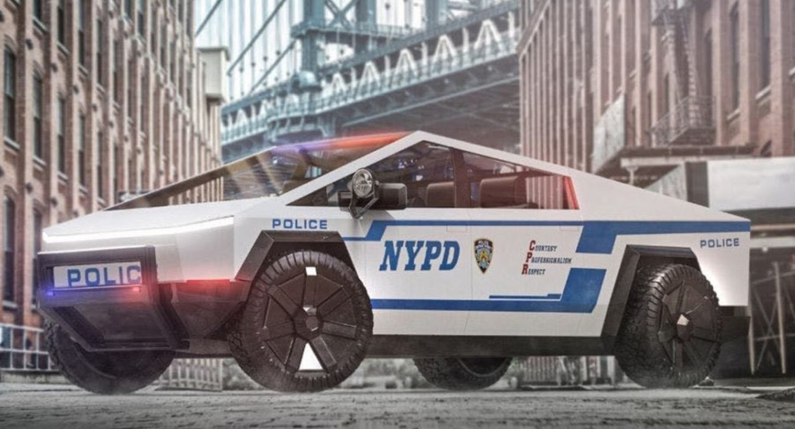 PHOTO NYPD Tesla Cybertruck Cruiser