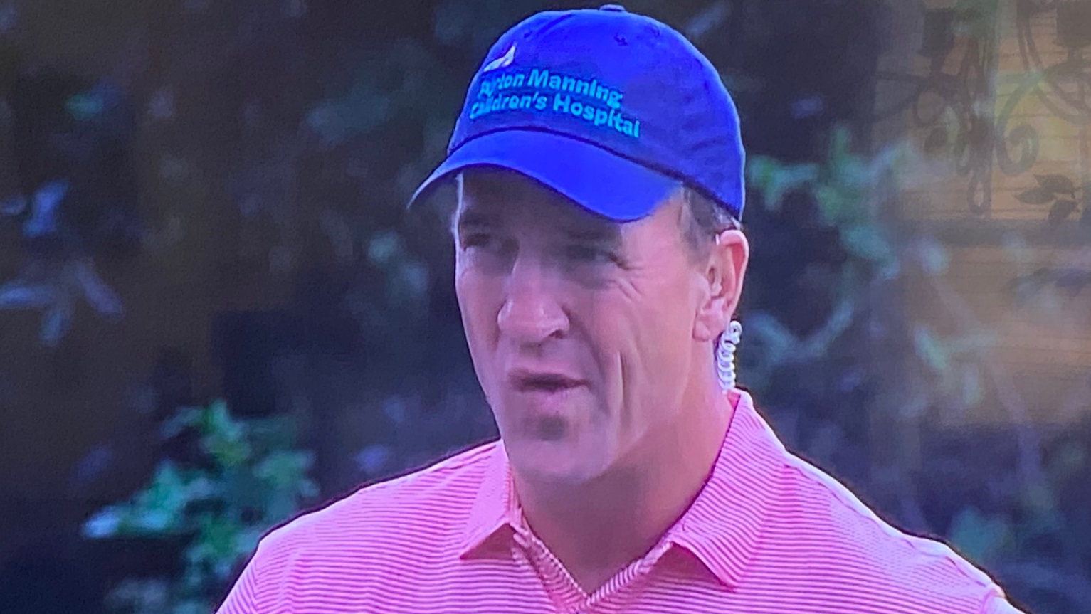 PHOTO Peyton Manning Wearing Peyton Manning Children's Hospital Hat