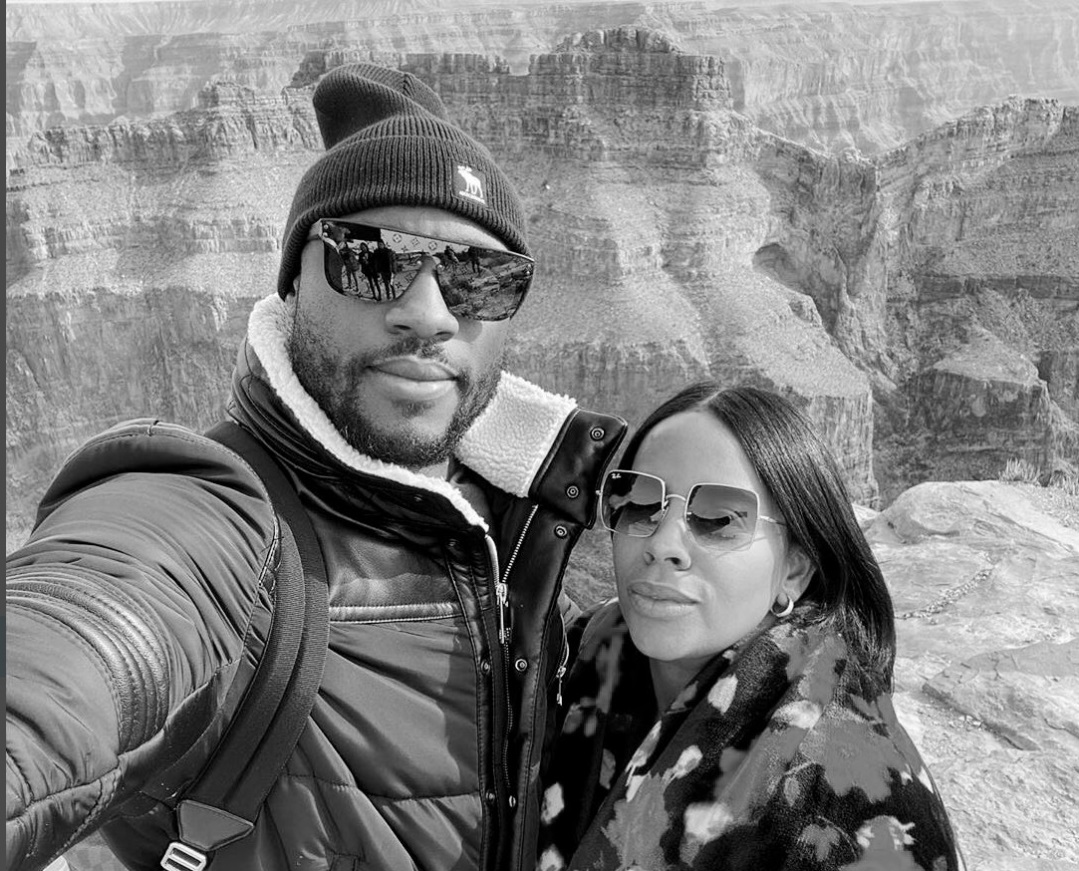 PHOTO Starling Marte With His Late Wife At The Grand Canyon