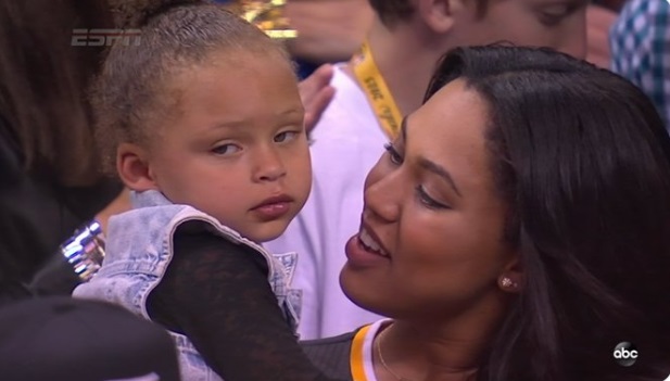 PHOTO Steph Curry's Daughter Looking Less Than Pleased Breaks Out The Side Eye