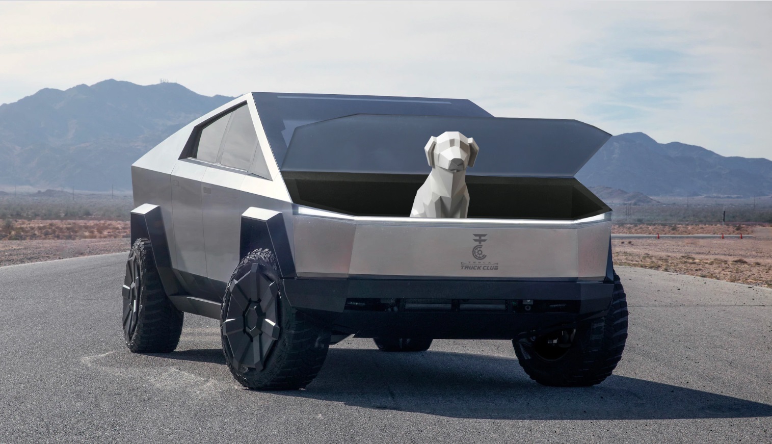 PHOTO Tesla Cyberdog In Cybertruck Front Trunk