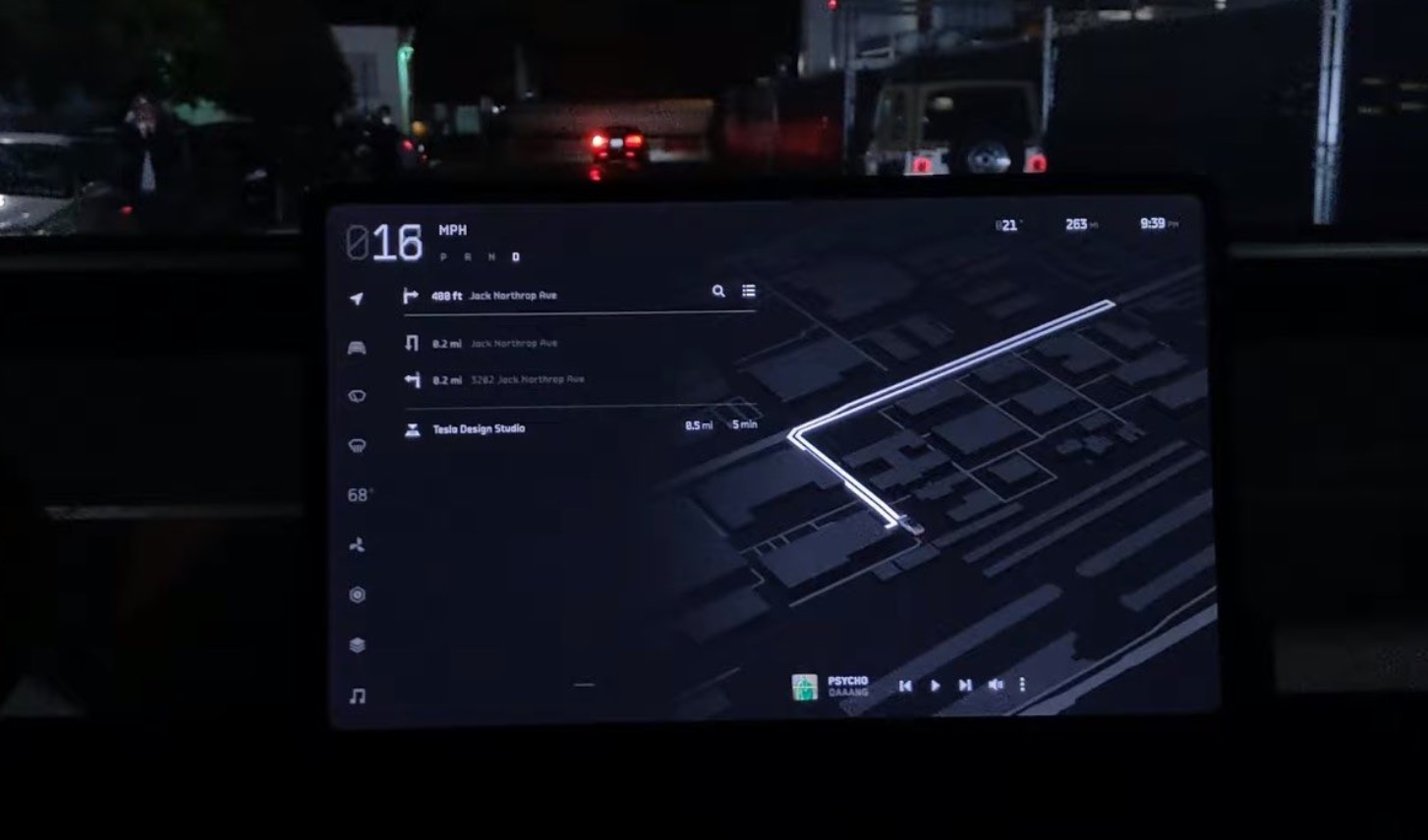 PHOTO Tesla Cybertruck UI Is Next Level