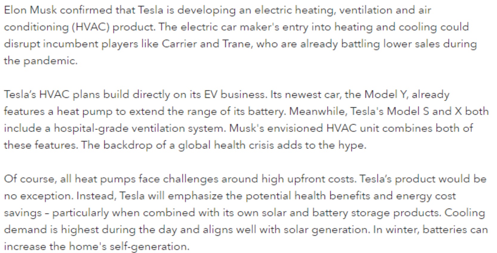 PHOTO Tesla Is Working On Designing An Electric Heat Pump