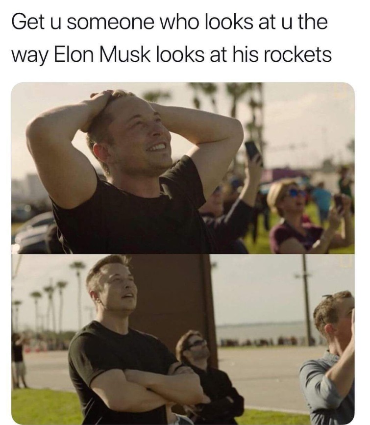 PHOTO When You Get Somone Who Looks At You Like Elon Musk Looks At Rockets