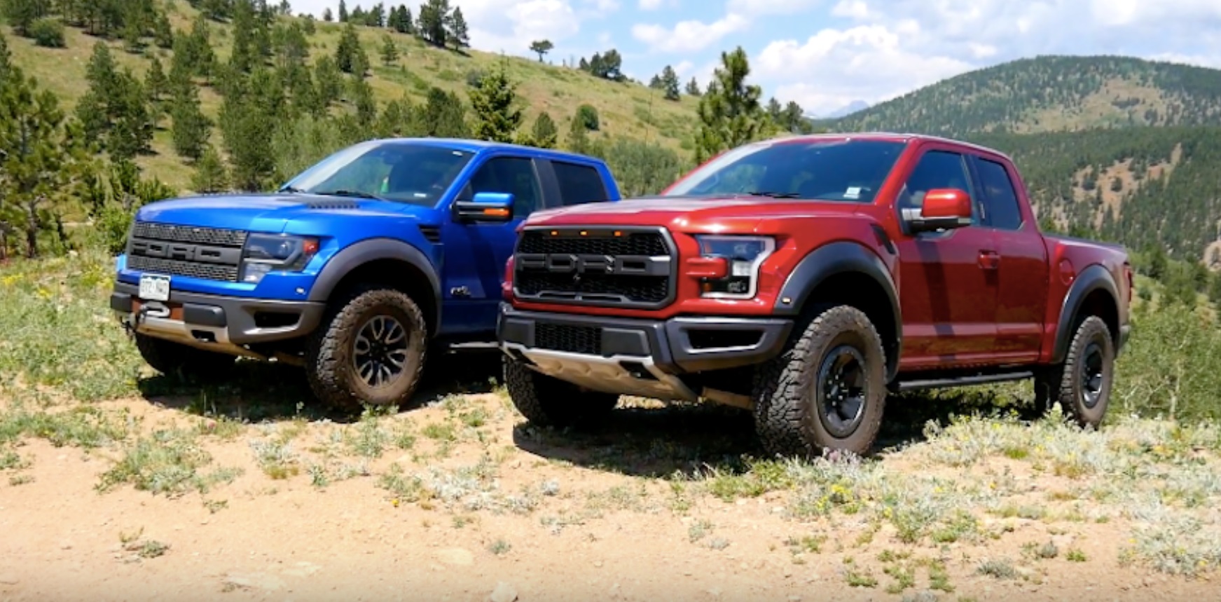 PHOTO 2021 Ford F-150 In Baby Blue And Red