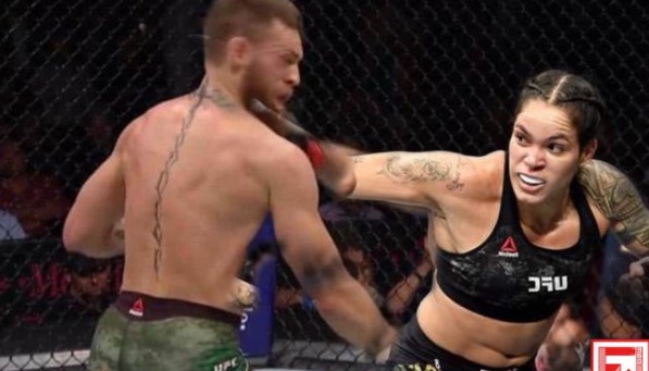 PHOTO Amanda Nunes KO'ing Conor McGregor In The Neck