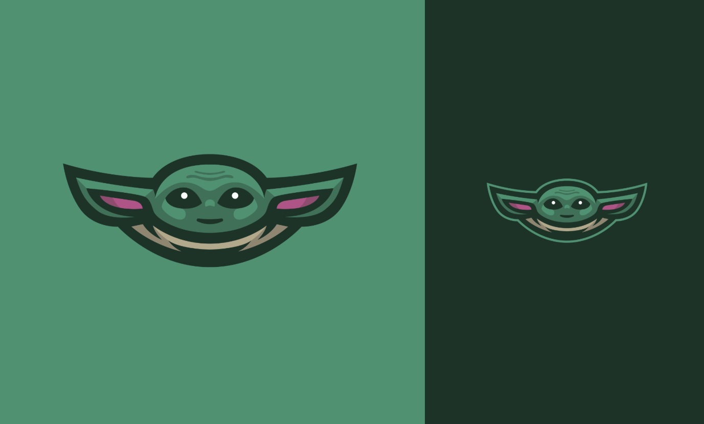 PHOTO Baby Yoda Mascot Logo