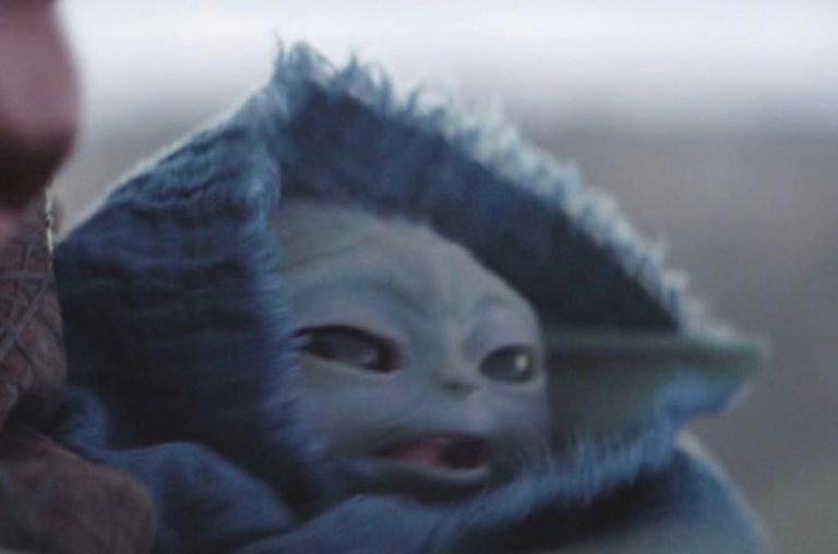 PHOTO Baby Yoda Wearing A Hoodie