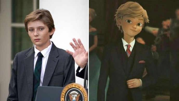 PHOTO Barron Trump Looks Like Drien Agreste