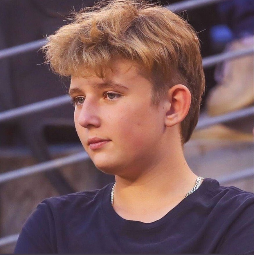 PHOTO Barron Trump Messes His Hair Up So It Doesn't Look Like Donald Trump