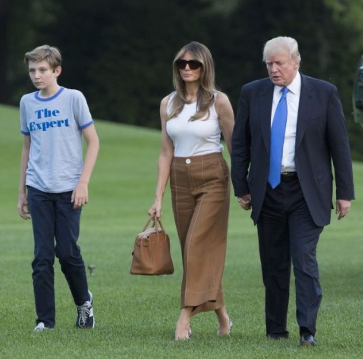 PHOTO Barron Trump Wearing The Expert T-Shirt