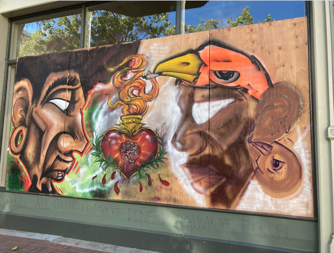 PHOTO Black Lives Matter Art On Plywood On Between 9th Street And Broadway In Oakland 