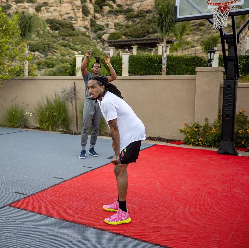 PHOTO Cam Newton Playing Basketball With Todd Gurley