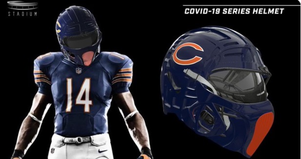 PHOTO Chicago Bears Covid-19 Series Helmets