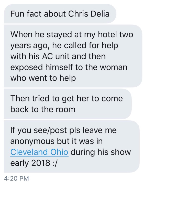 PHOTO Chris Delia Exposed Himself To Women Who Came To Fix His AC In Cleveland Ohio In 2018