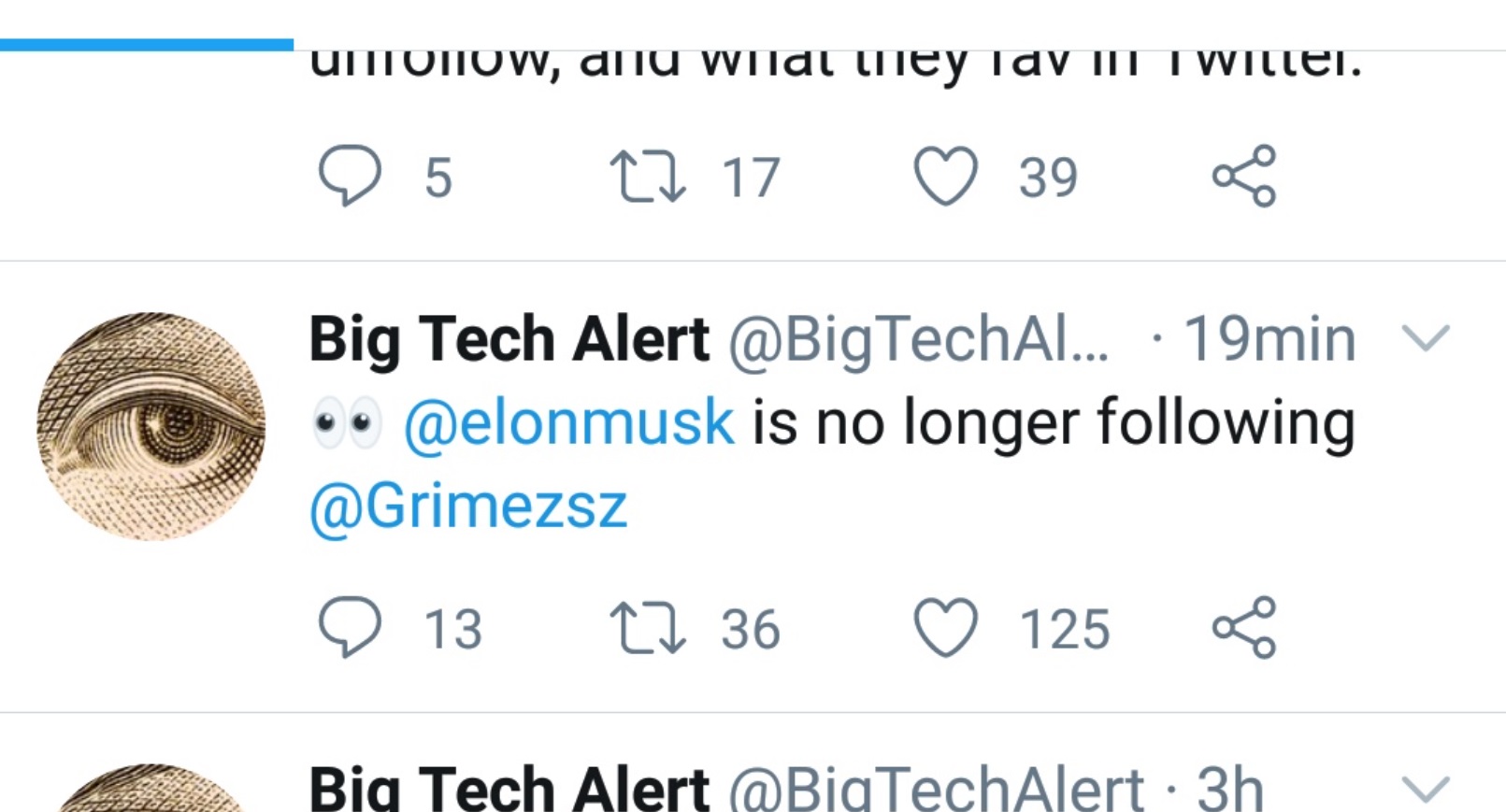 PHOTO Elon Musk Unfollowed Grimes And Followed His Two Ex-Wives