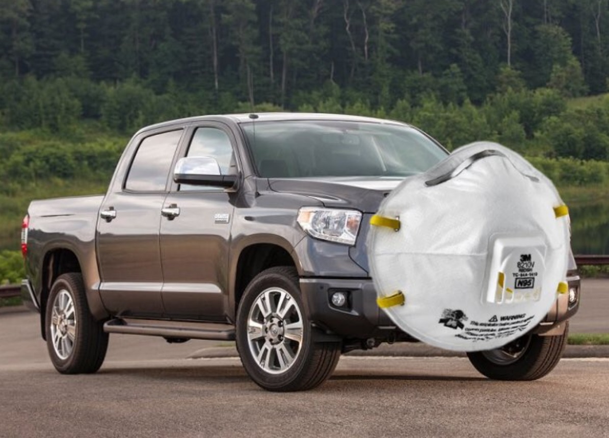 PHOTO Ford F-150 Wearing An N95 Mask