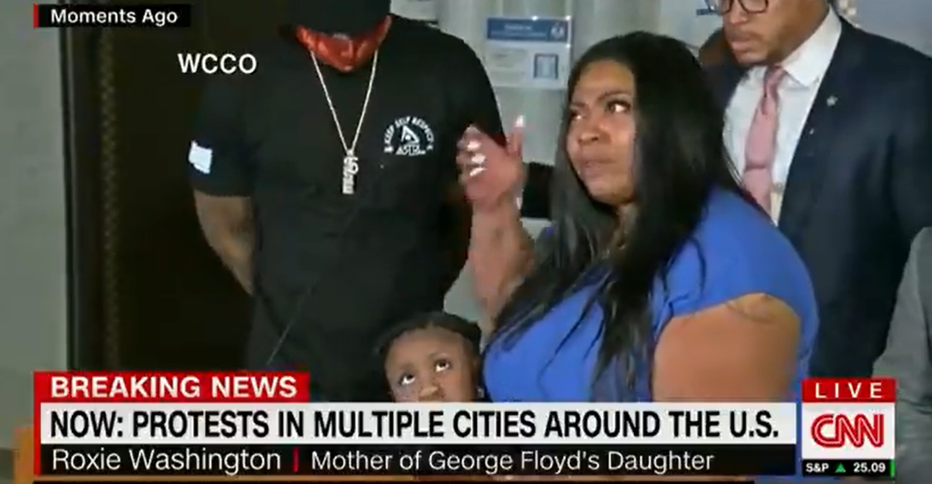 PHOTO George Floyd's Baby Mama On CNN