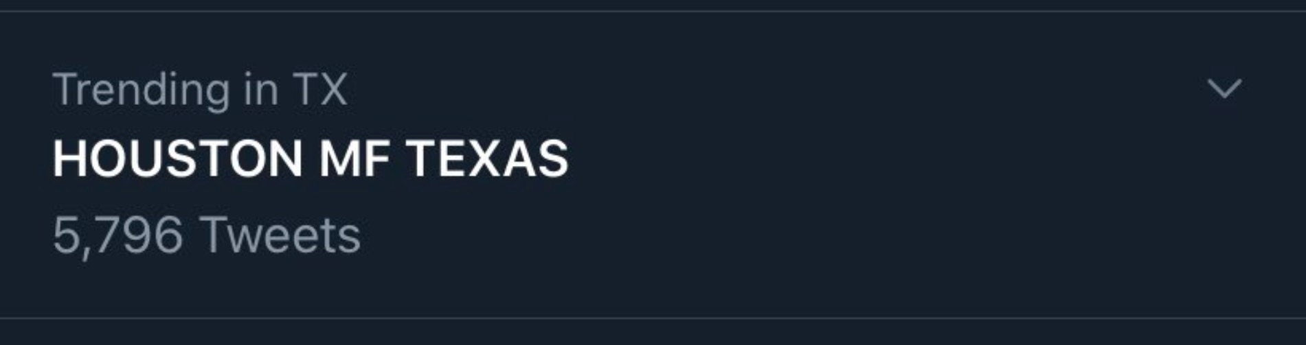 PHOTO Houston Motherf*cking Texas Was Trending On Tuesday Night