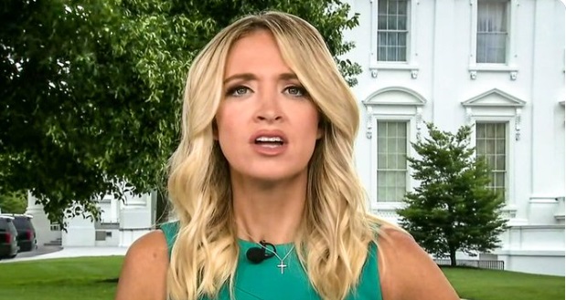 PHOTO Kayleigh McEnany Looking Confused Outside White House On Live TV