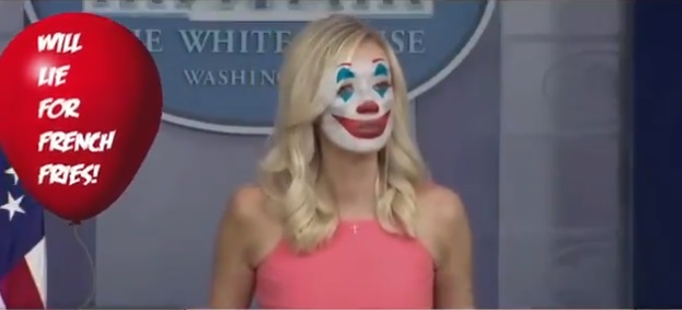 PHOTO Kayleigh McEnany With Face Paint On Her Face To Look Like A Clown