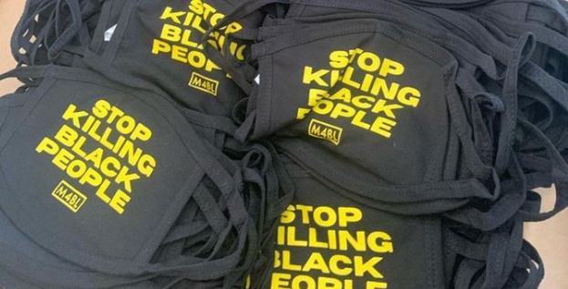 PHOTO Law Enforcement Seizes Face Masks That They Stop Killing Black People