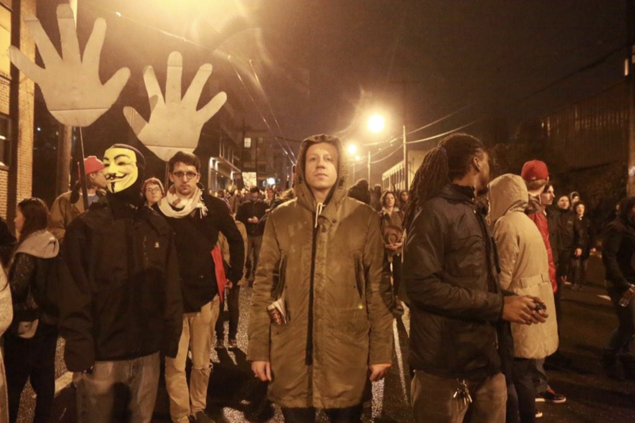 PHOTO Macklemore At Protests In Seattle