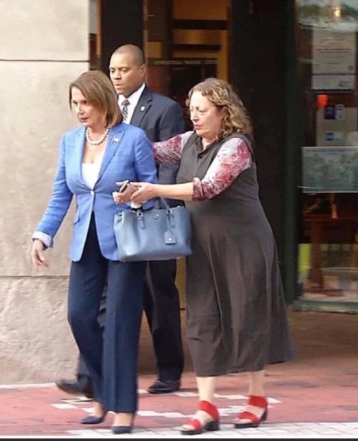 PHOTO Nancy Pelosi Needing Help Just To Walk