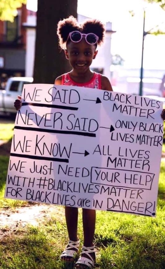 PHOTO Only Black Lives Matter Sign