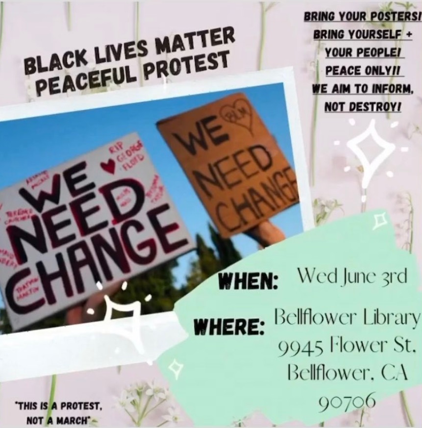 PHOTO Protest Scheduled For Wednesday At Library In Bellflower California