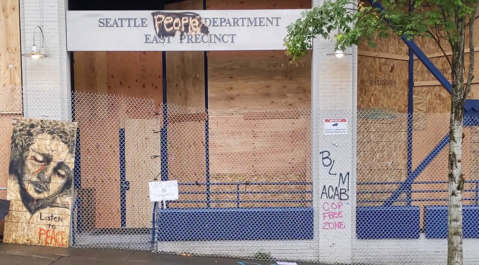 PHOTO Someone Changed Seattle East Precinct To Seattle People Department