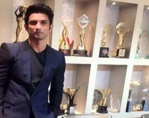 PHOTO Sushant Singh Rajput Standing By His Trophy Case With All The Rewards He Won