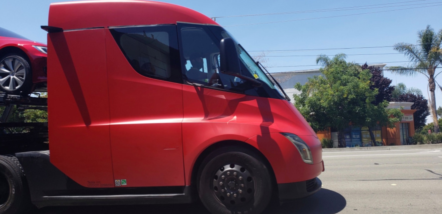 PHOTO Tesla Semi-Truck Being Used To Deliver Cars To Customers In California