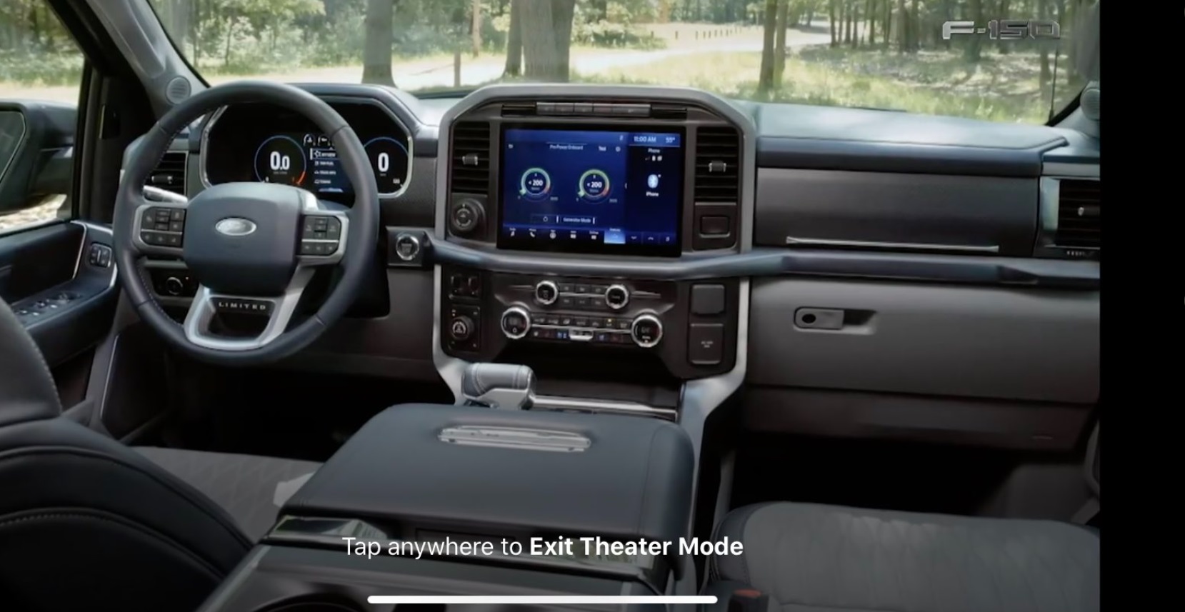 PHOTO Theater Mode Of The New Ford F-150 Interior