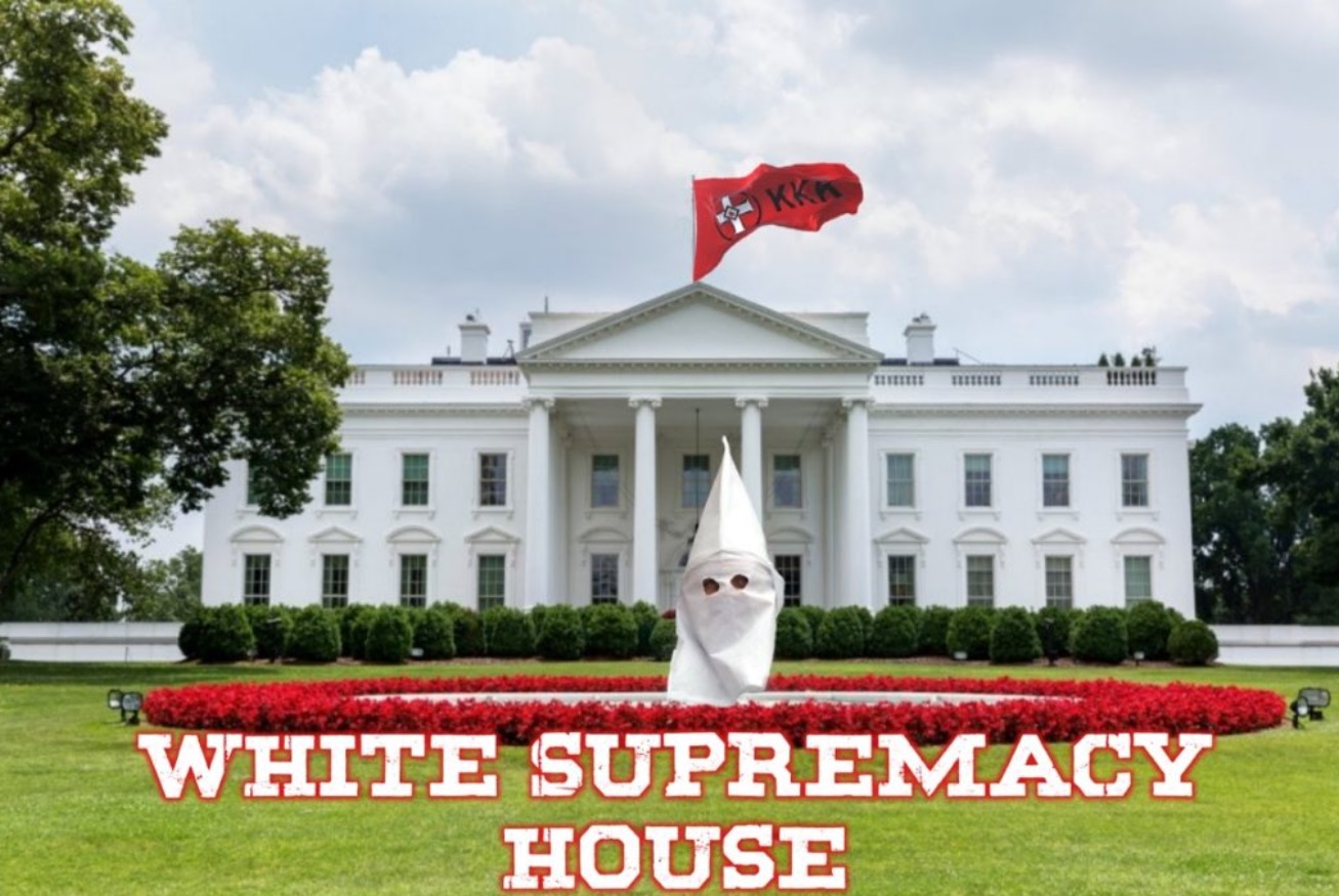 PHOTO White Supremacy House Donald Trump Meme