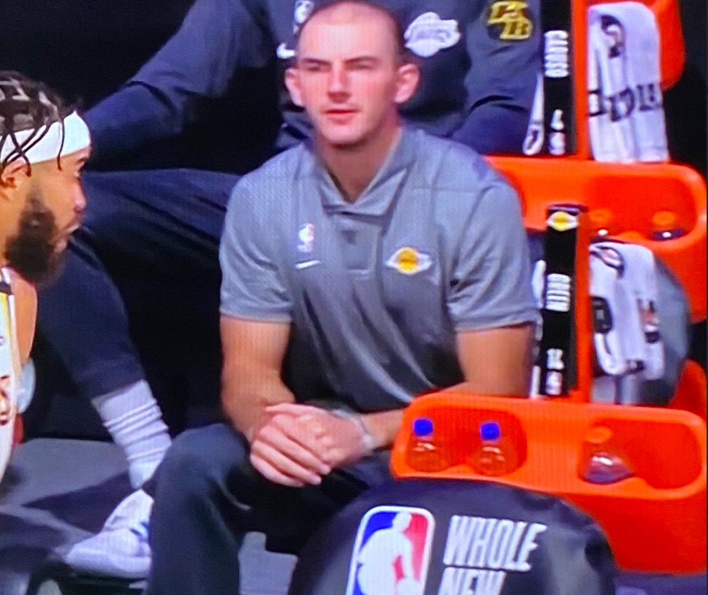 PHOTO Alex Caruso Looking Like An Assistant Coach On The Bench