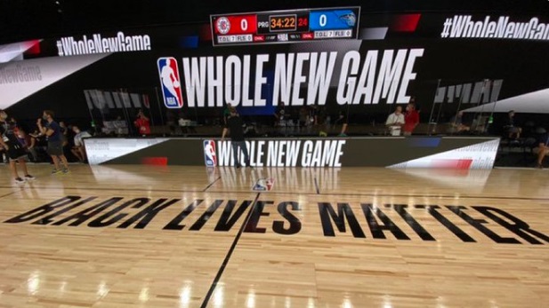 PHOTO Black Lives Matter Written On NBA Courts In Orlando