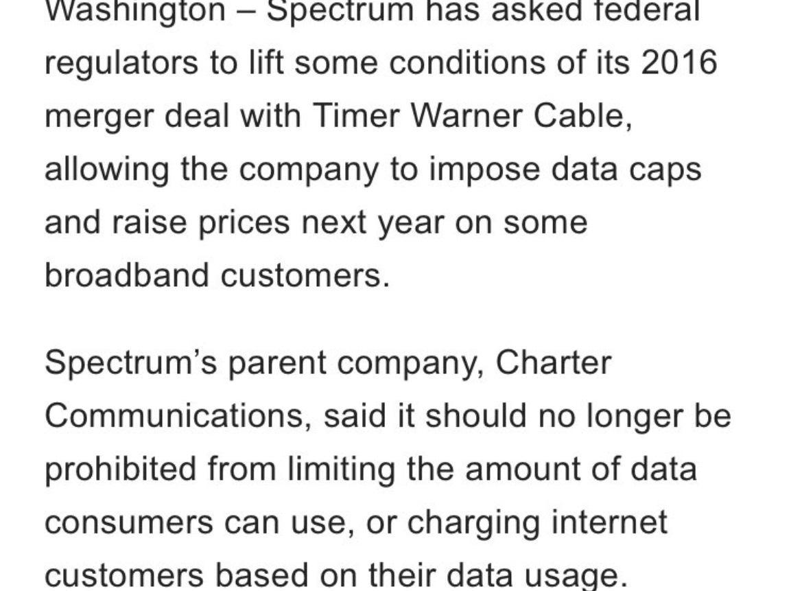 PHOTO Charter Internet Wants To Impose Data Cap On Customers