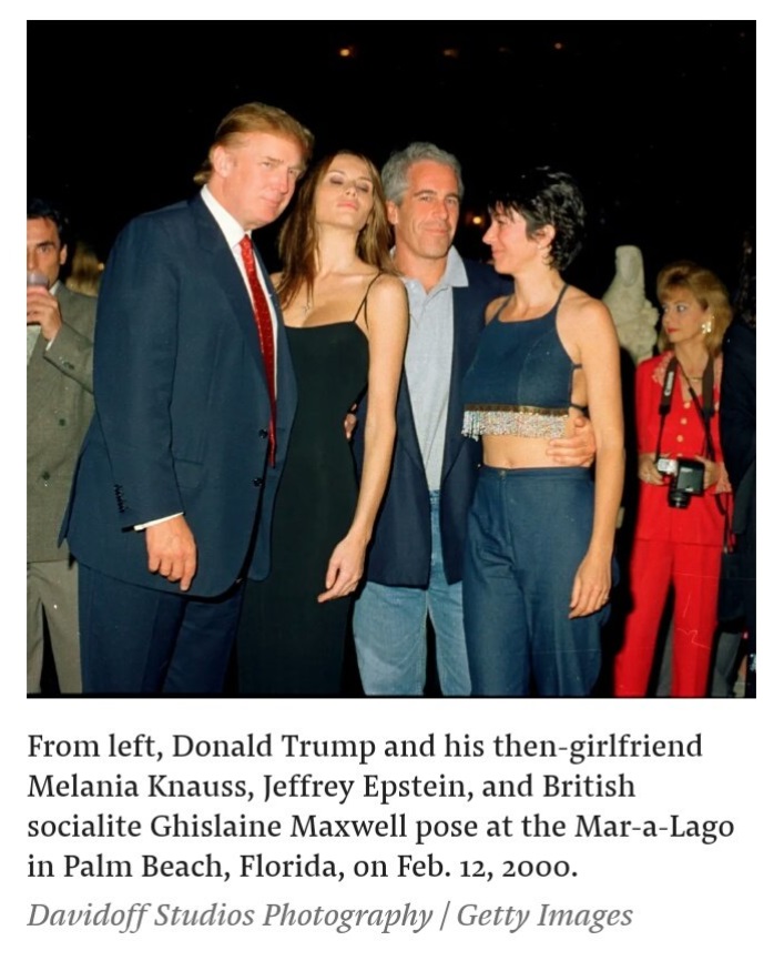 PHOTO Donald Trump At Mar-A-Lago With Ghislaine Maxwell