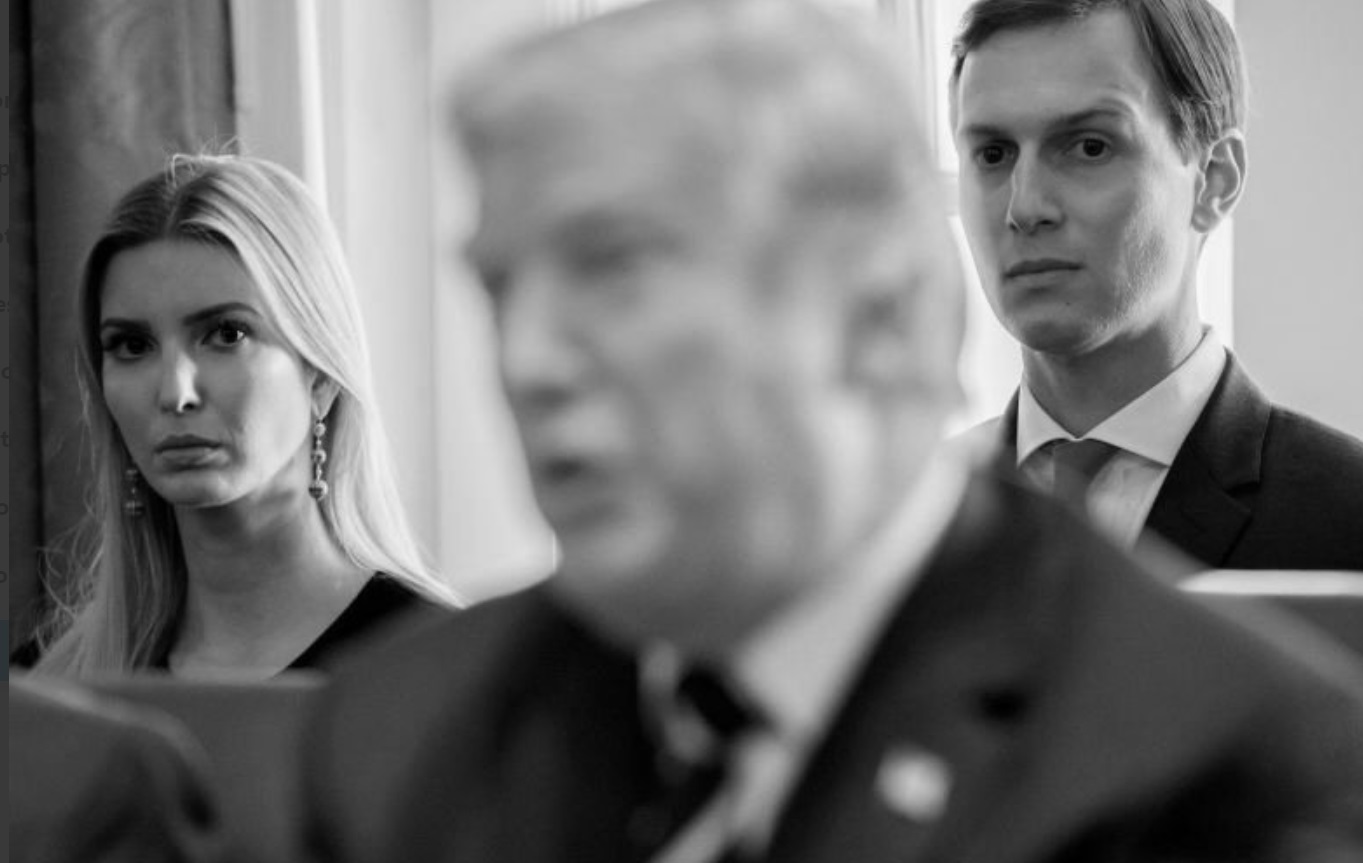 PHOTO Jared Kushner And Ivanka Trump Looking At Donald Trump Like He's God