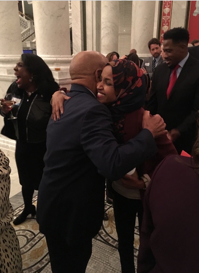 PHOTO John Lewis Hugging Ilhan Omar