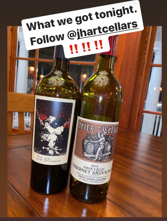 PHOTO Josh Hart Drinking Very Expensive Fine Wine Inside His Hotel Room In Orlando